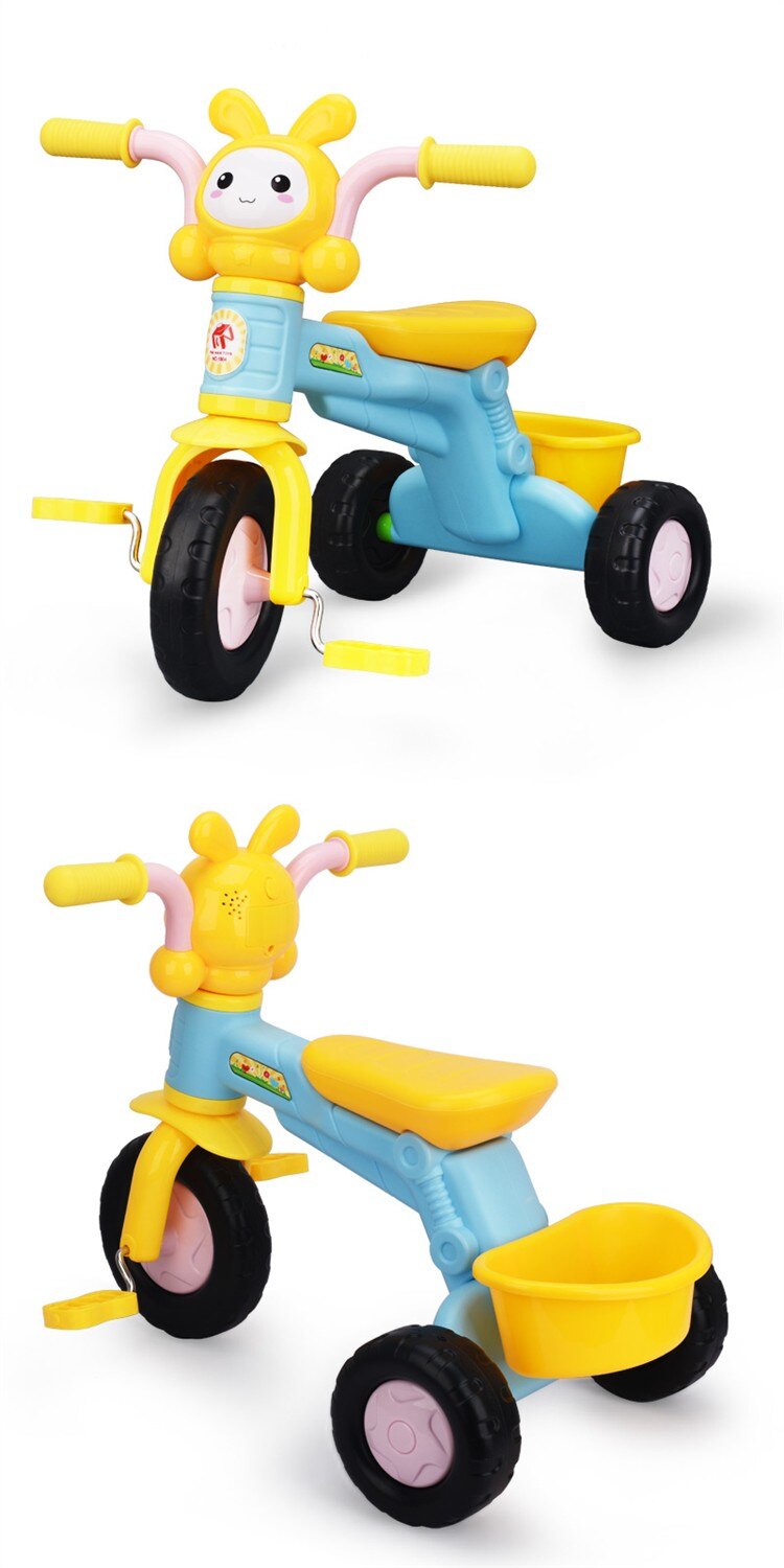 Baby Stroller Kids Bikes Tricycle Baby Walkers Music Version Cartoon Children's Bicycles Three Wheeled Bicycle Outdoor Gear